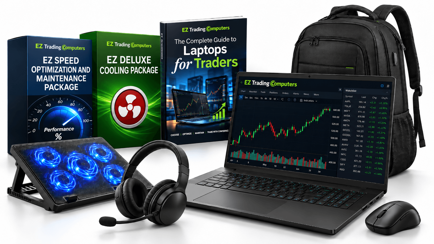 EZ Trading Laptop with the free upgrades